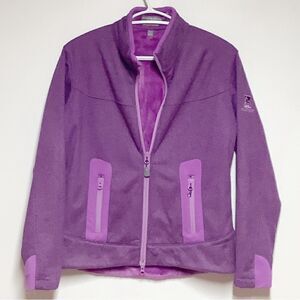 Peter Millar Womens Element 4 Warmth Purple Full Zip Jacket Size Small